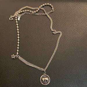 Silver Elephant Pendant Necklace